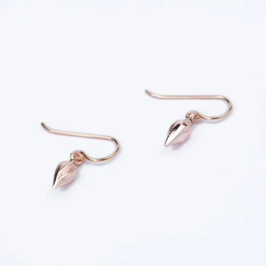 Petite Seed Pod Earrings-Gold or Rose Gold