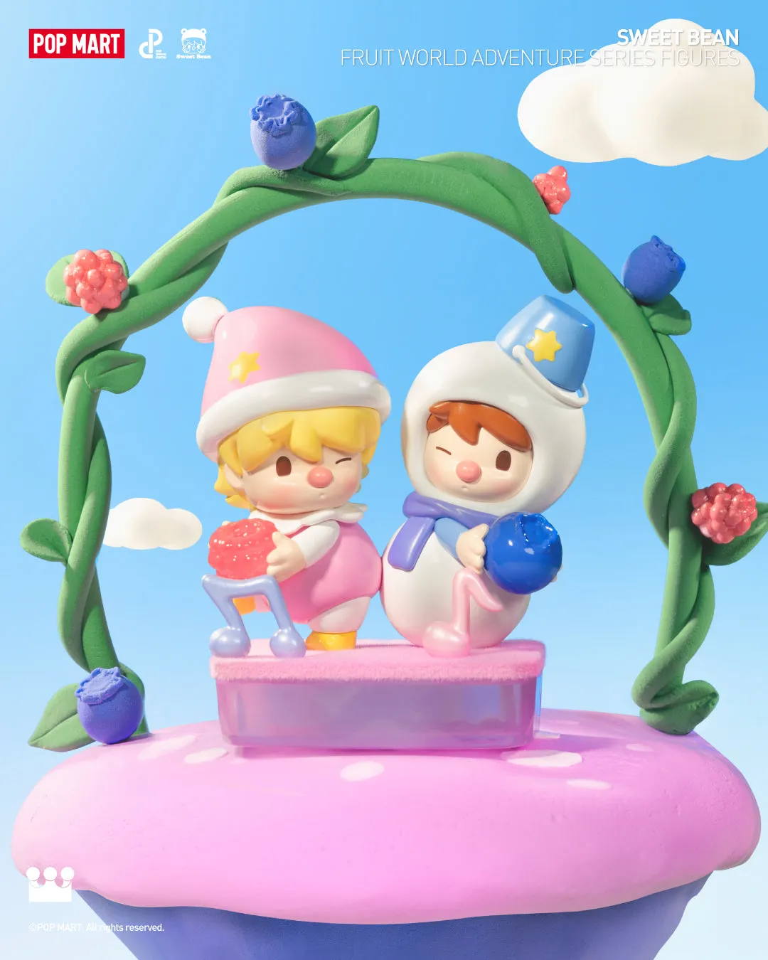 POP MART Sweet Bean Fruit World Adventure Series Figures