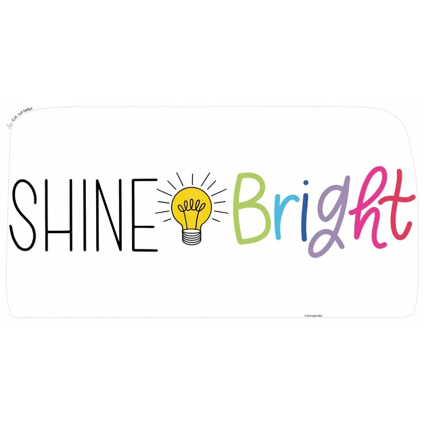 "Shine Bright" Door Topper | Rainbow Classroom Decor | Light Bulb Moments |  UPRINT | Schoolgirl Style