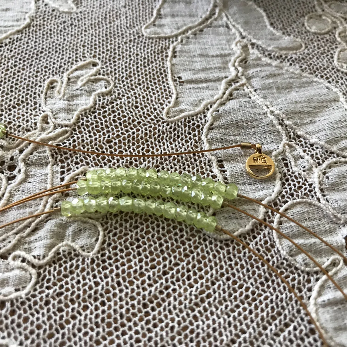 "Trinidad" Peridot Gemstone Minimalist Bracelet