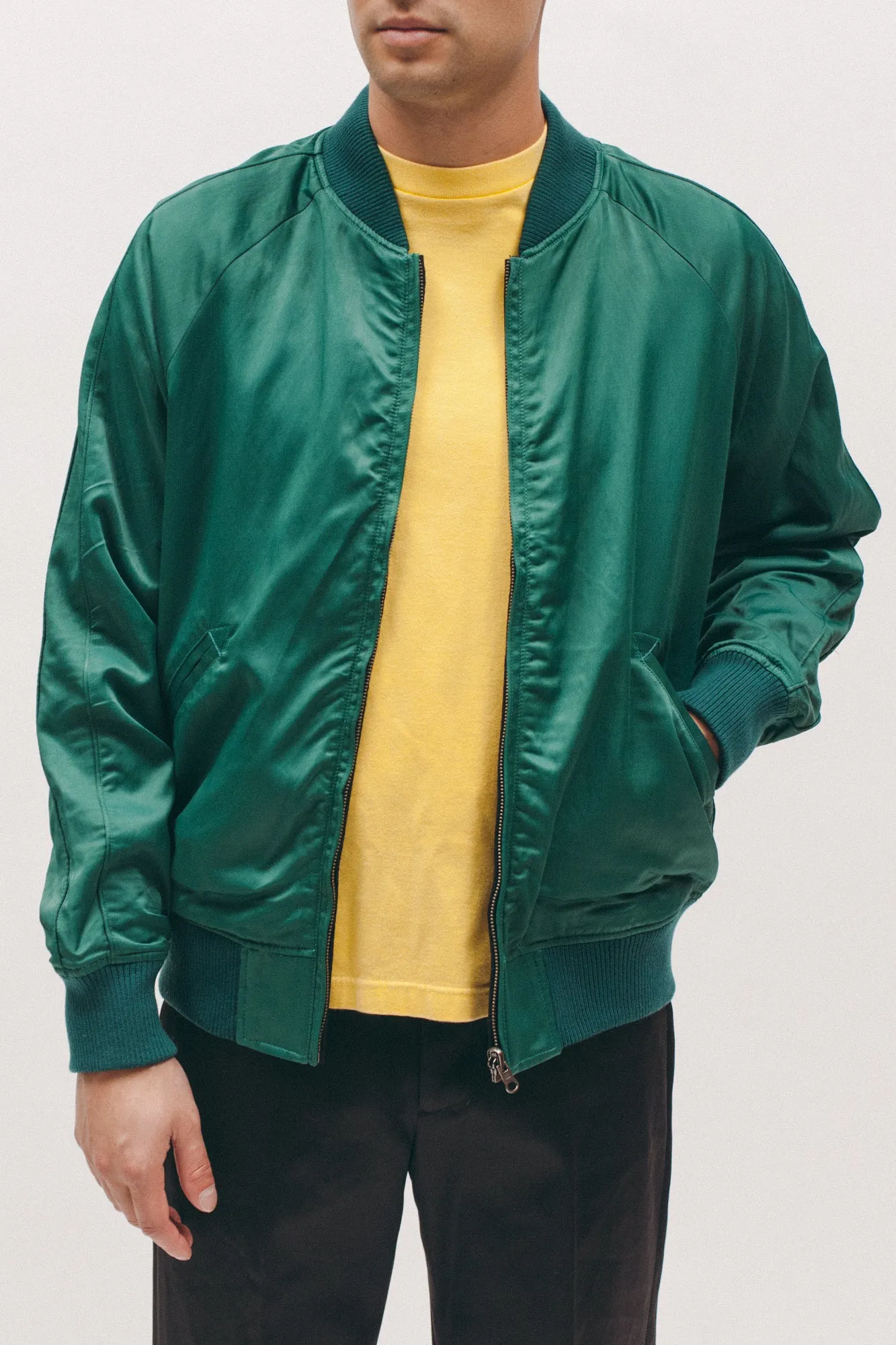 Reversible Souvenir Jacket - Emerald/Black