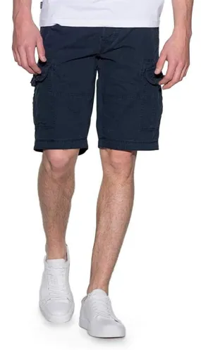 Romano nx Cotton Cargo Shorts for Men- Bermuda with Multi-Pockets & Side Zipper Pockets