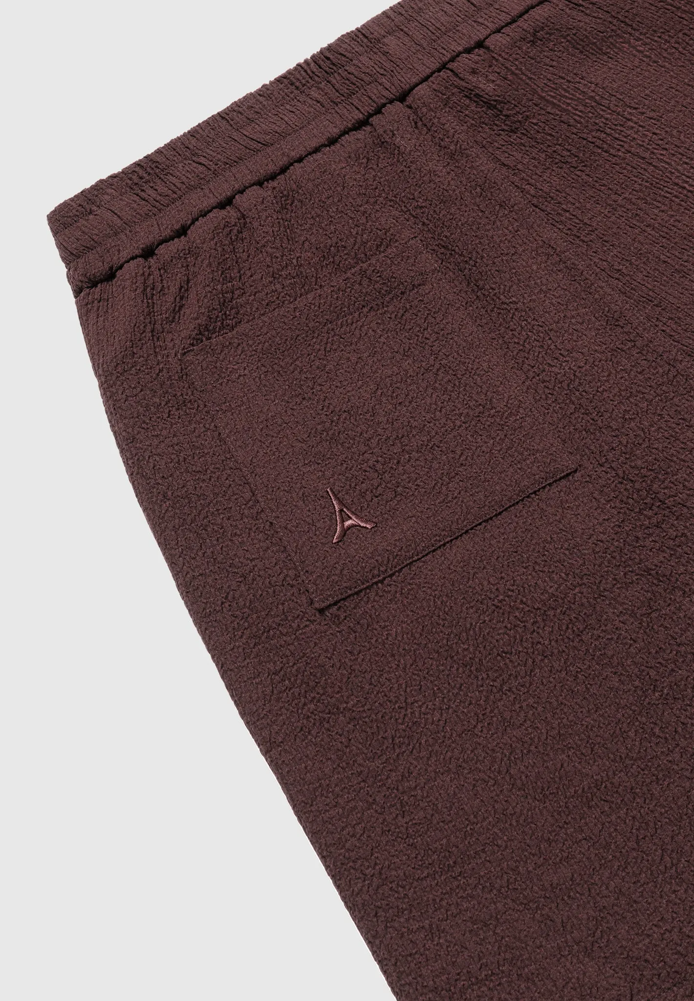 Seersucker Shorts - Brown