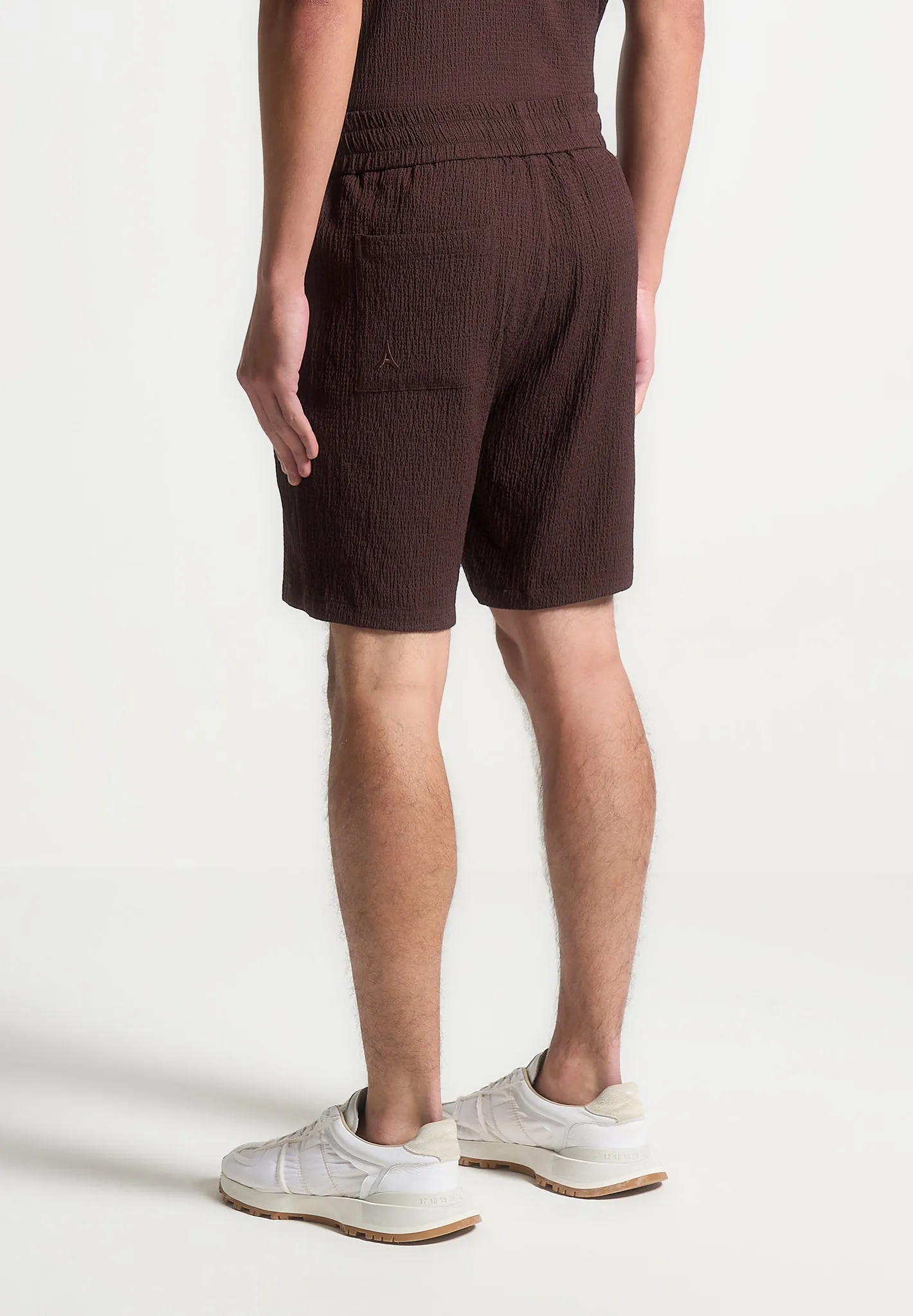 Seersucker Shorts - Brown