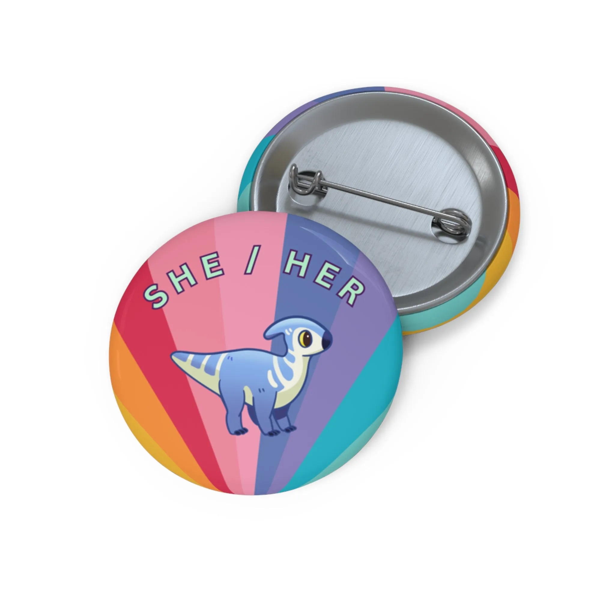 She/Her Lucky Pronoun - Pin Badge