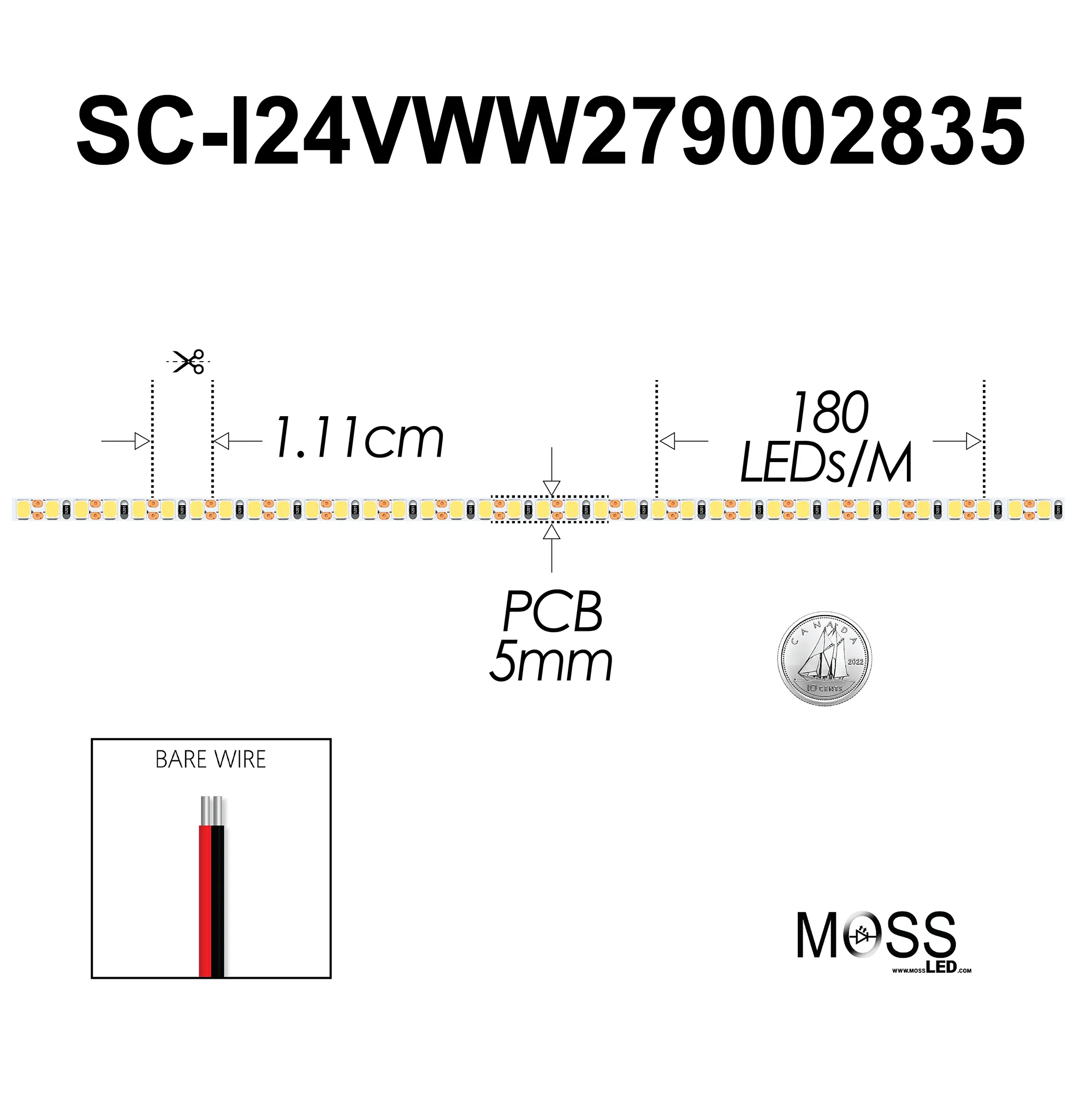 ShortCut FlexLEDslim 180 White 24V