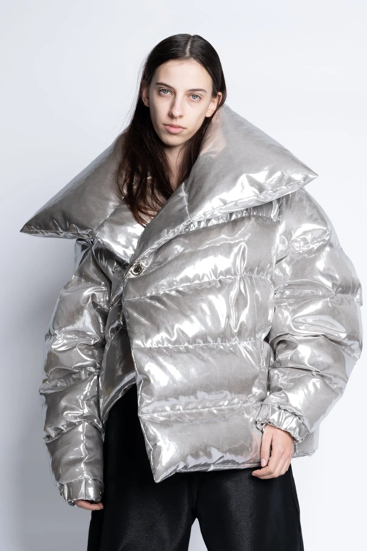 SILVER M'A PUFFER JACKET