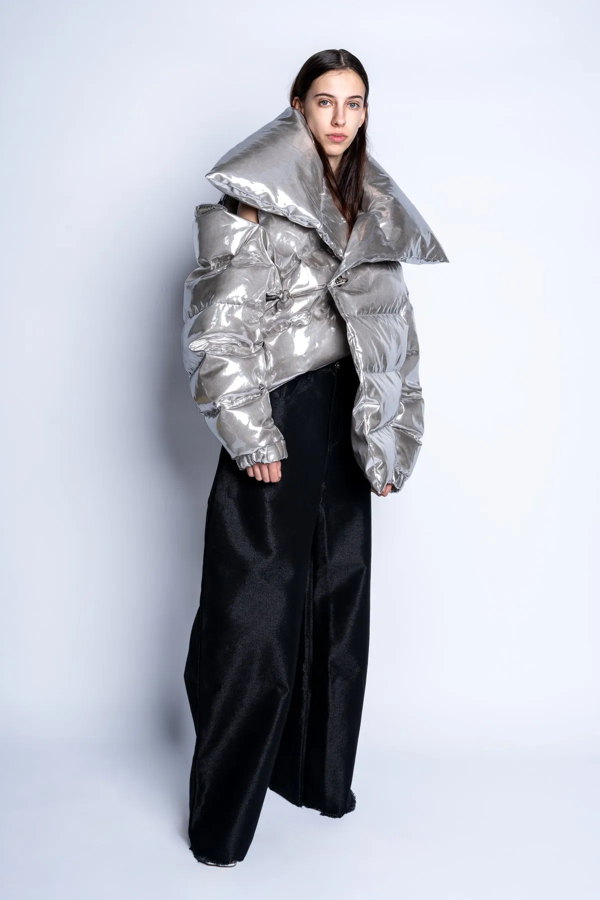 SILVER M'A PUFFER JACKET