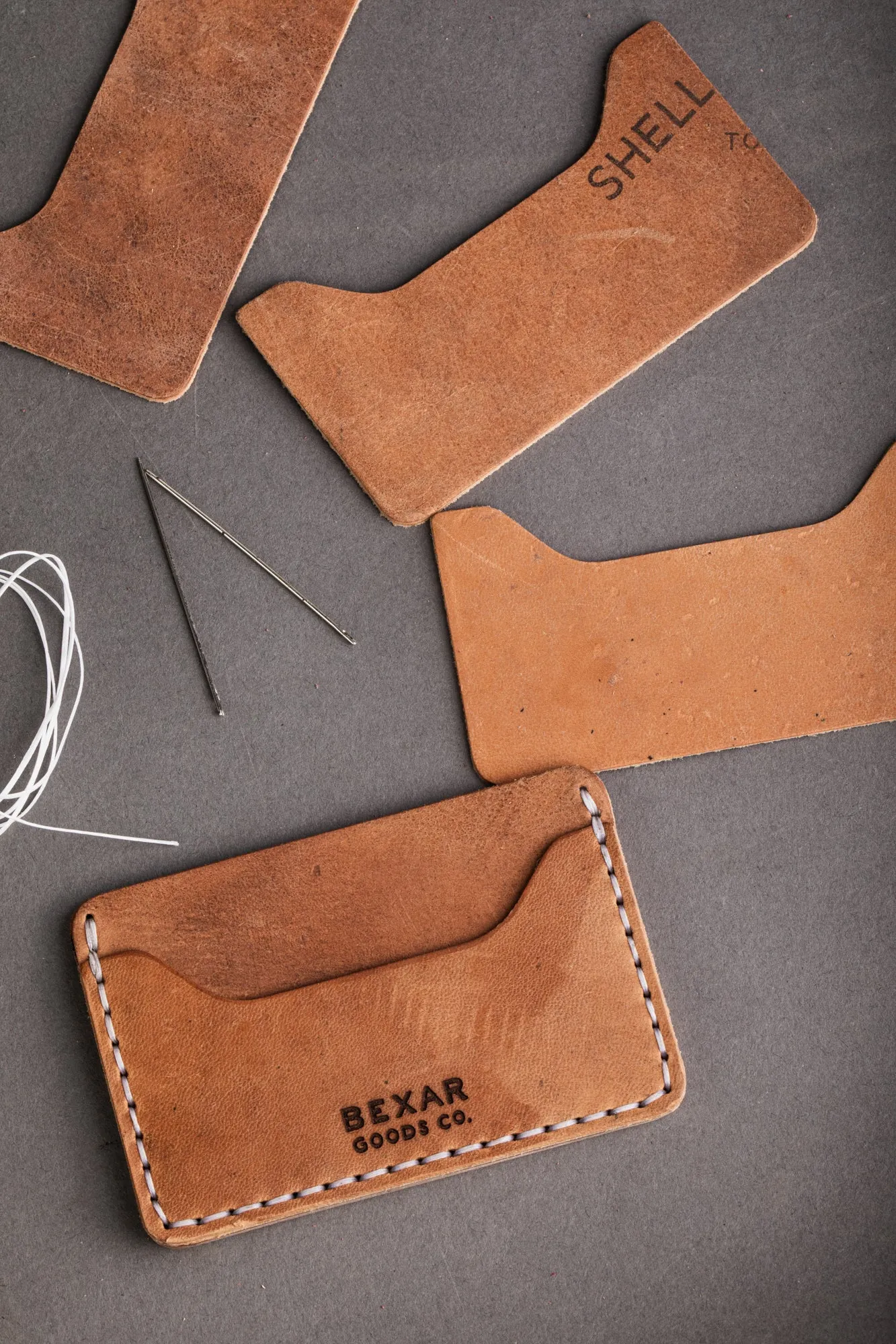 Slim Wallet // Cordovan // White Thread