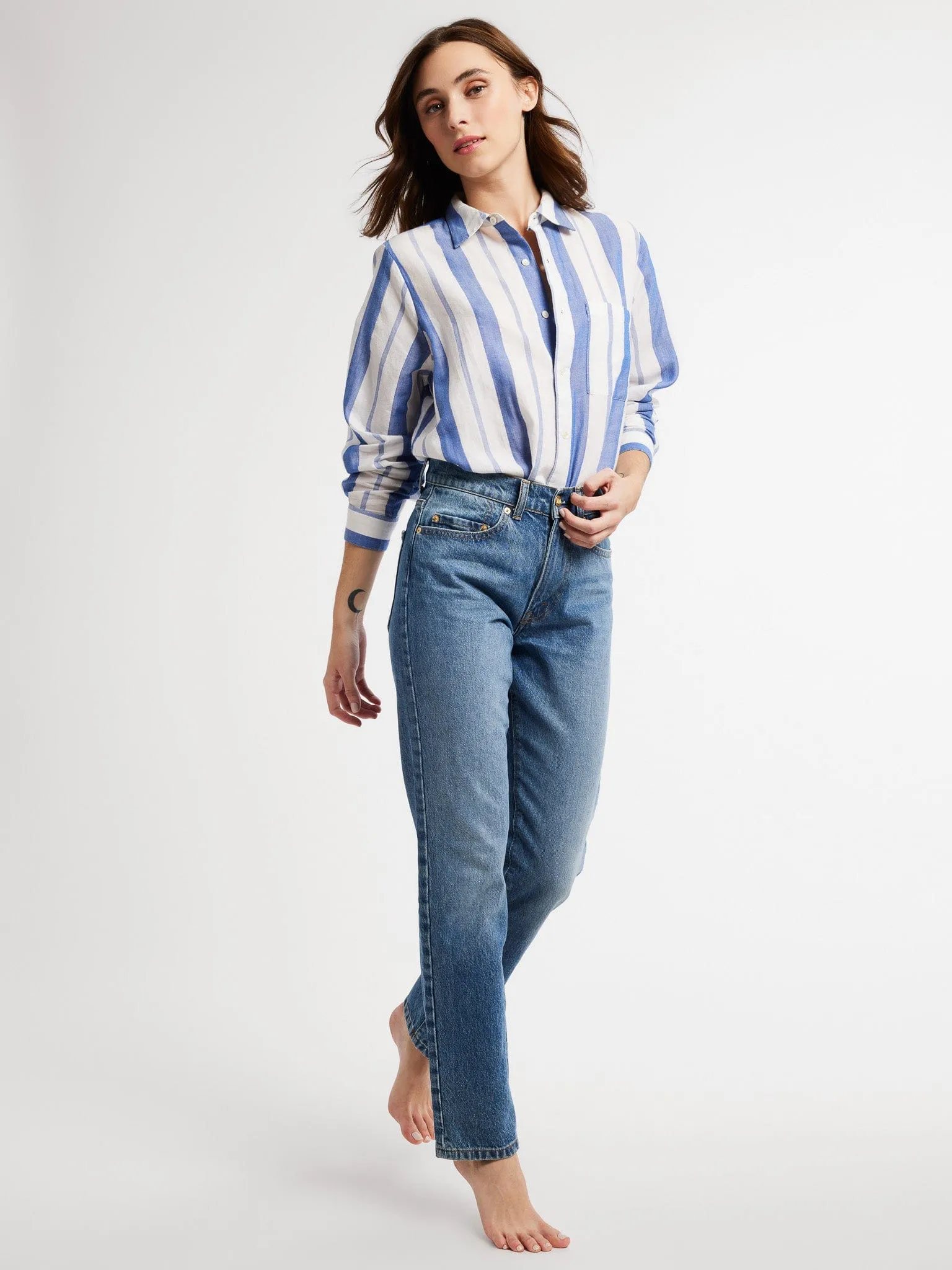 Sofia Top in Nantucket Stripe