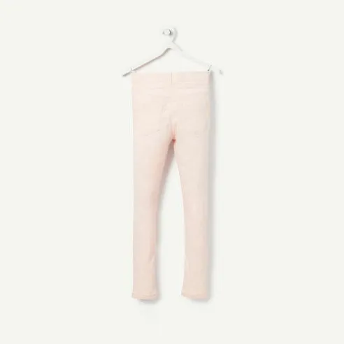 Tape A Loeil- Kids 'Baby Pink' Embroidery Cotton Jegging TO525