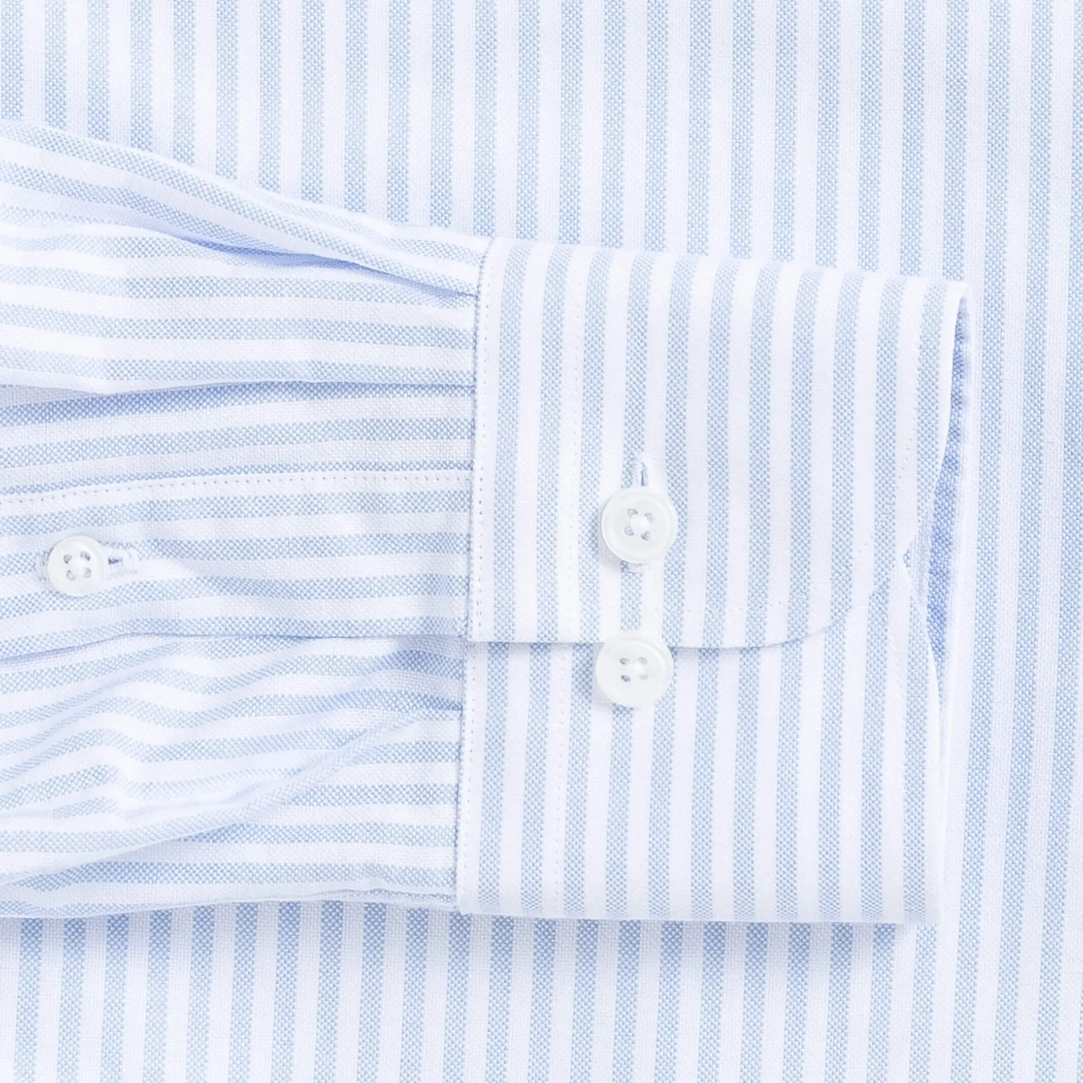 The Light Blue Grant Oxford Stripe Custom Shirt