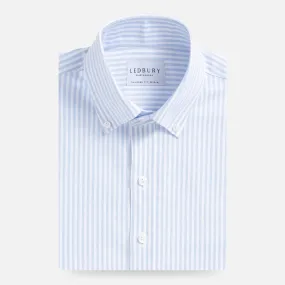 The Light Blue Grant Oxford Stripe Custom Shirt