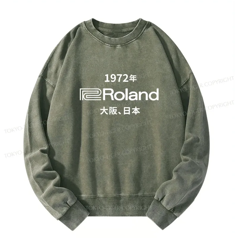 Tokyo-Tiger 1972 Roland Osaka Japan Washed Sweatshirt