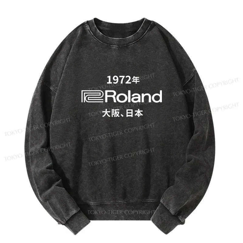 Tokyo-Tiger 1972 Roland Osaka Japan Washed Sweatshirt