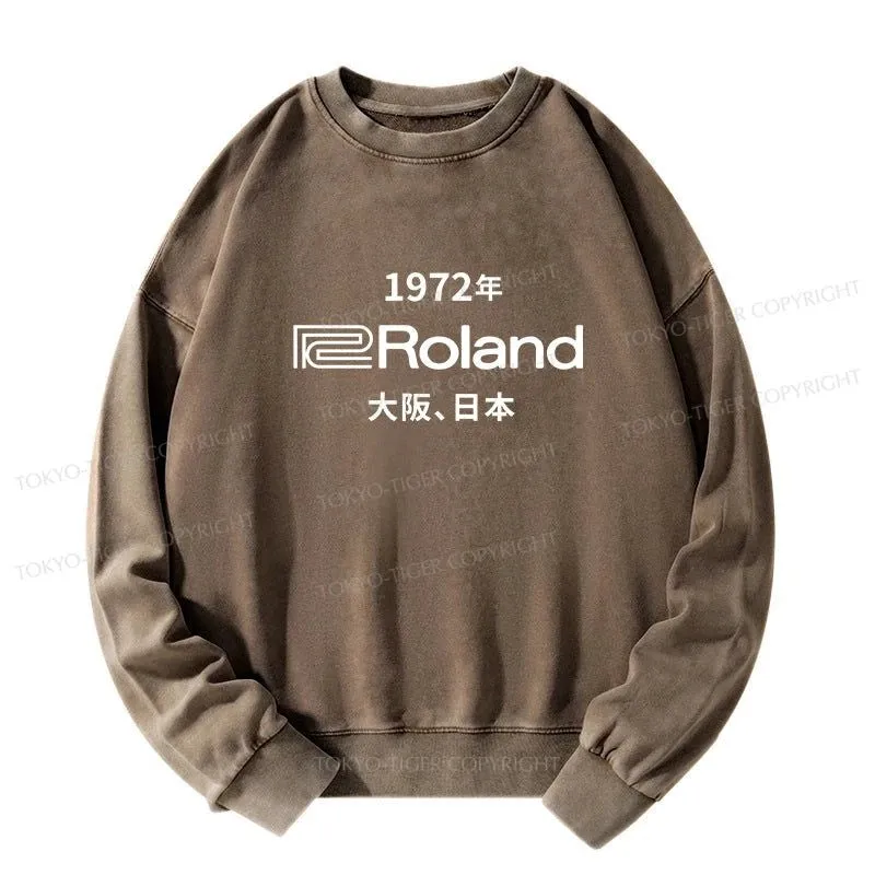 Tokyo-Tiger 1972 Roland Osaka Japan Washed Sweatshirt