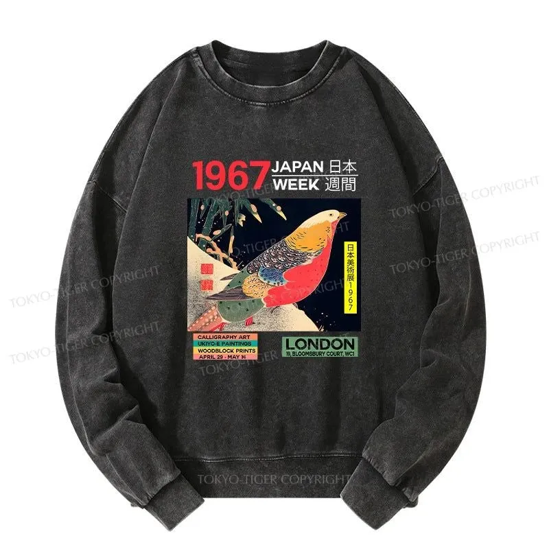 Tokyo-Tiger Art Studio Exhibition Japanese Washed Sweatshirt