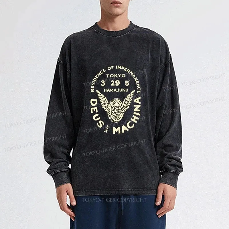 Tokyo-Tiger Deus Ex Machina Tokyo Washed Long Sleeve T-Shirt