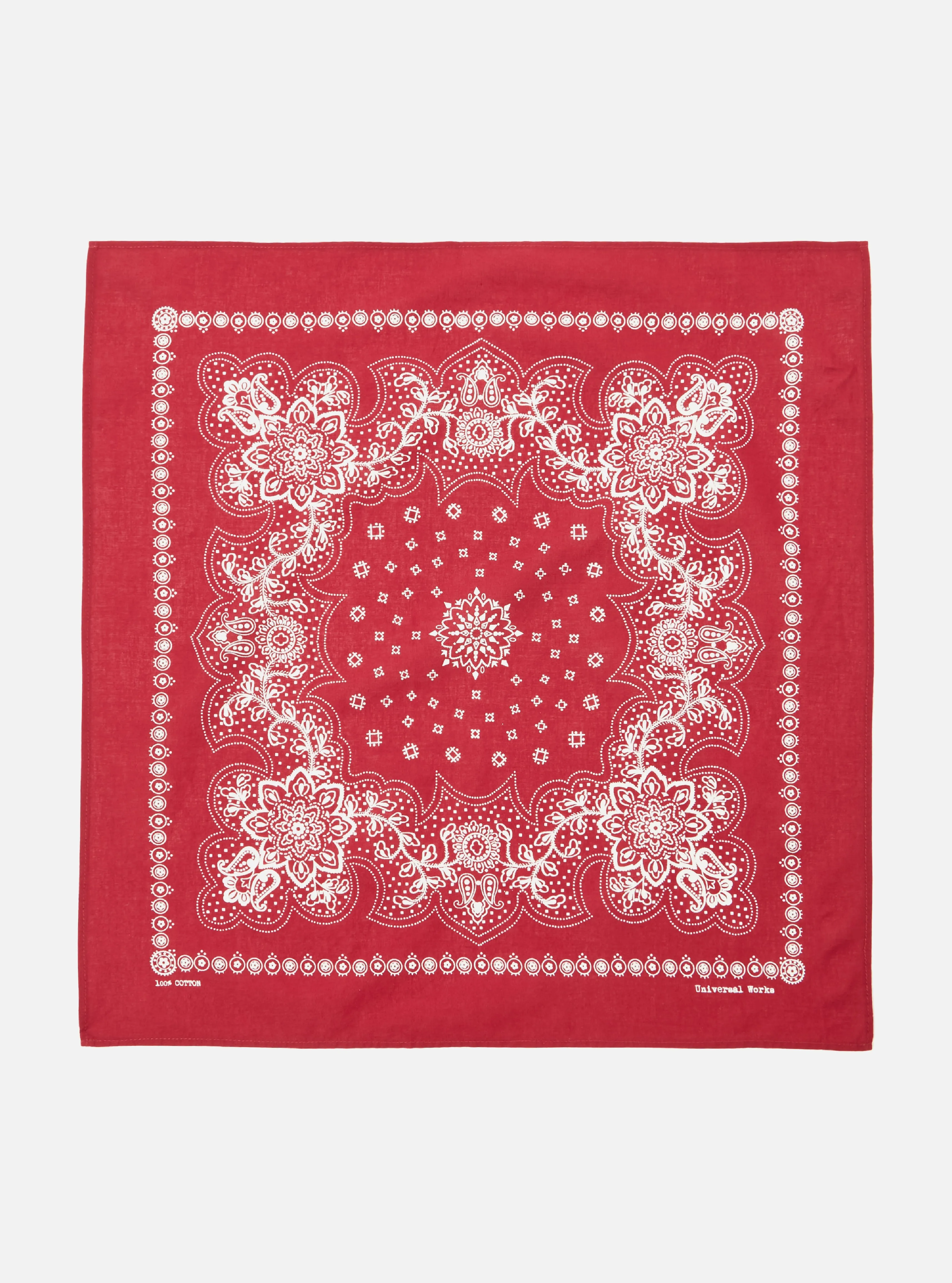 Universal Works Neckerchief in Red Classic Bandana