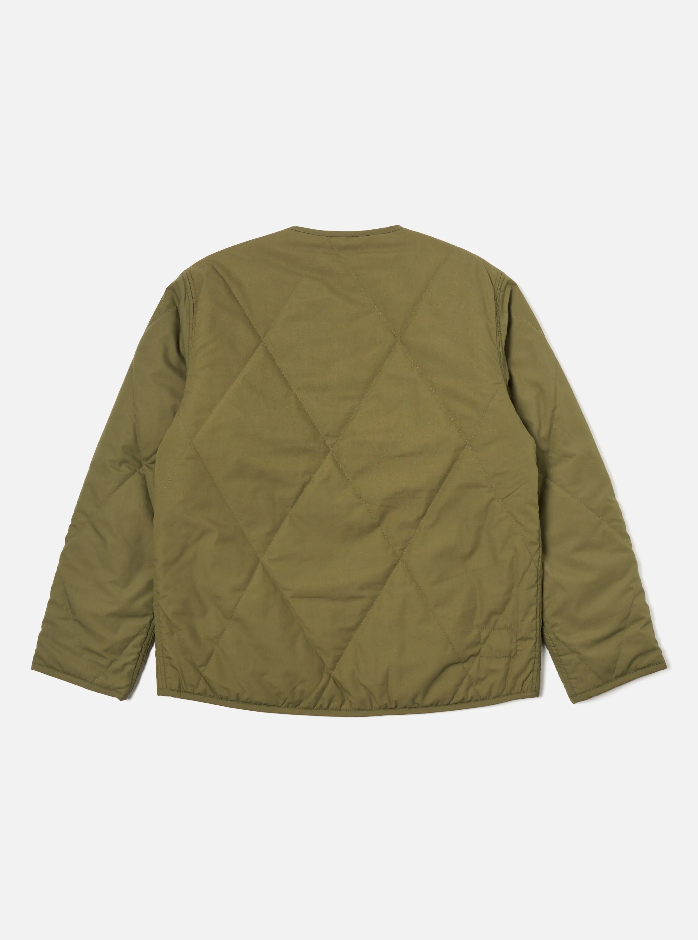 Universal Works Reversible Military Liner Jacket in Olive/Orange Recycled Polytech