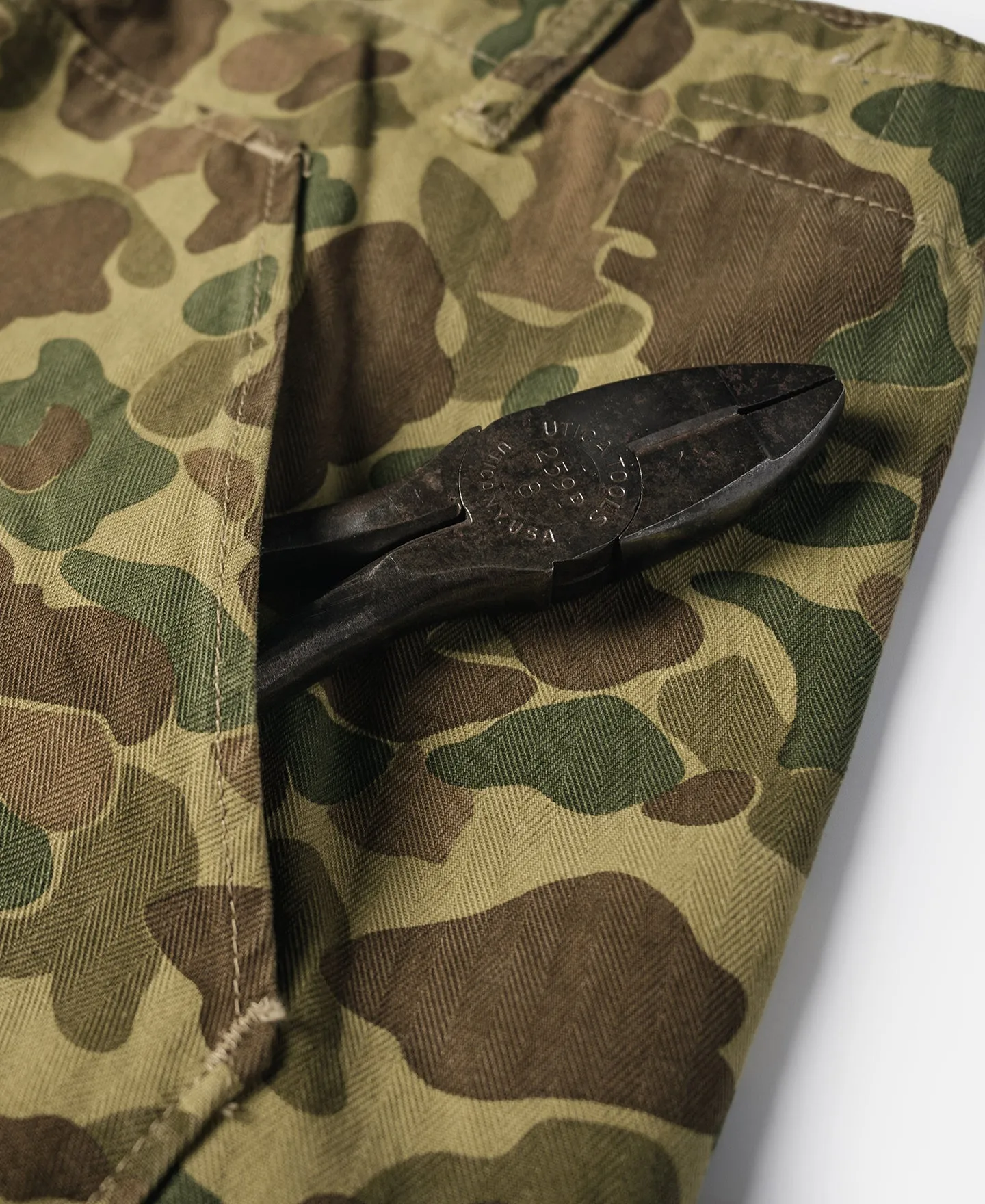 US Army M-1943 Herringbone Cotton Camouflage Pants (Modified)