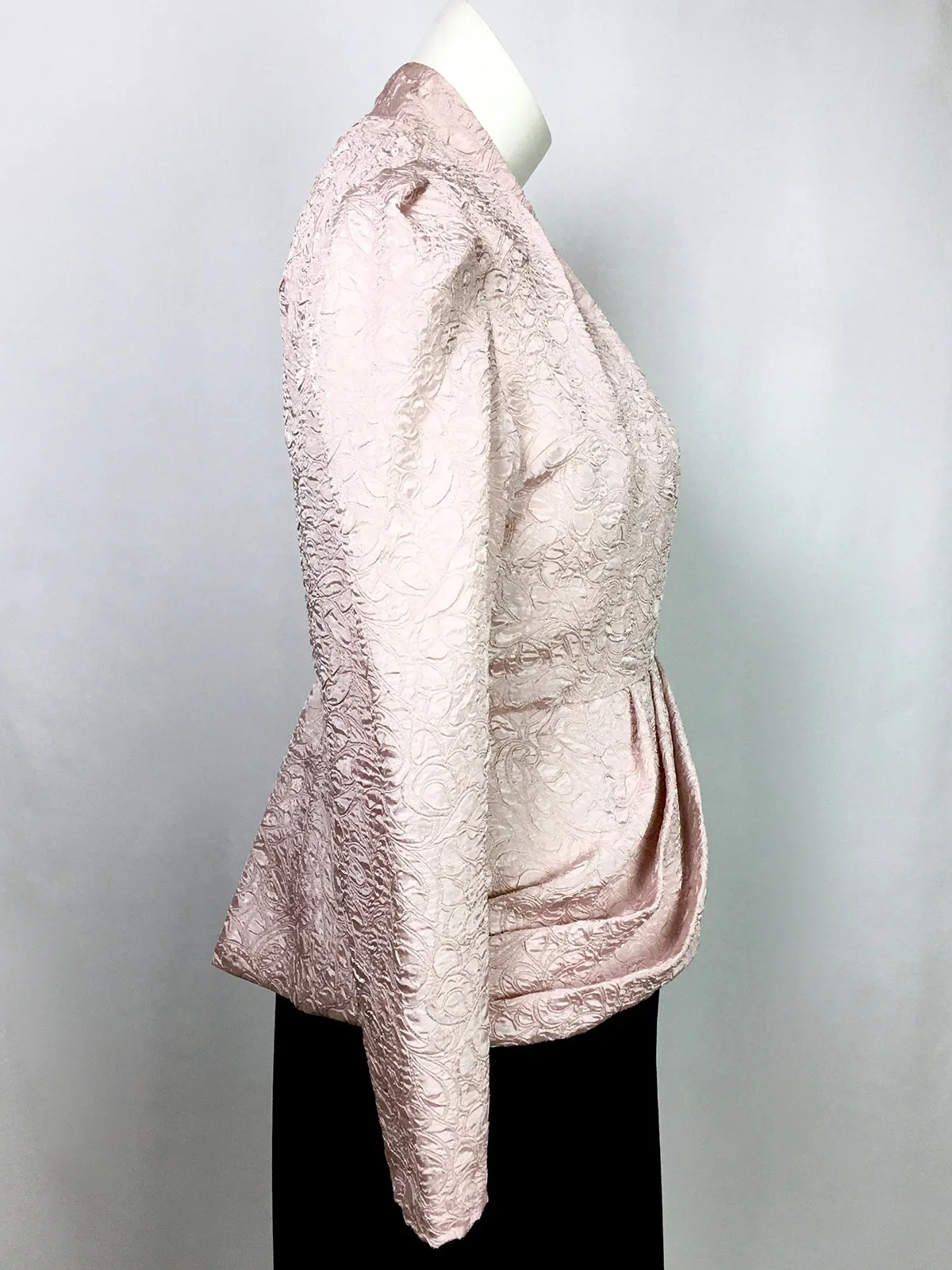 Vintage Size 14 Dusty Pink Embossed Jacket