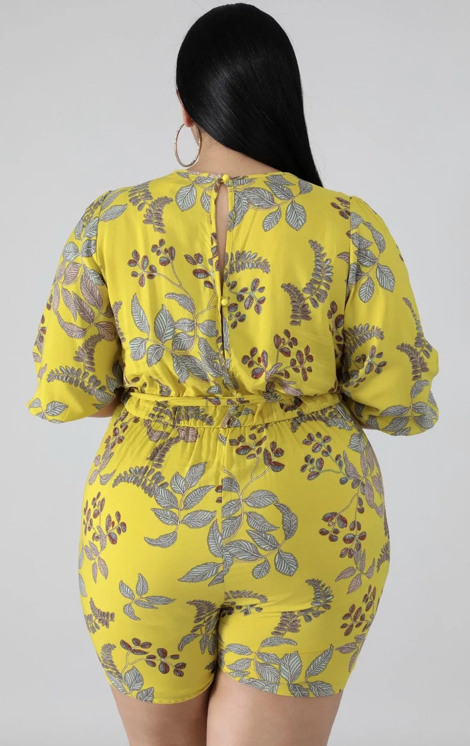 Wild Flower Romper (Plus Size)